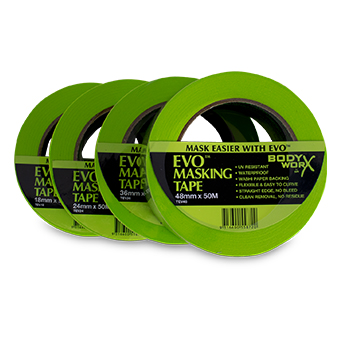 Bodyworx Green Evo Masking Tape  