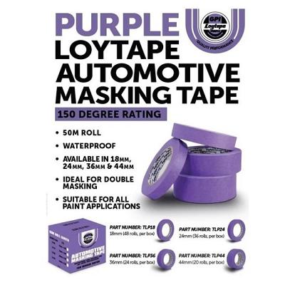 Loy Purple Auto Masking Tape 18mm - 24mm - 36mm - 44mm