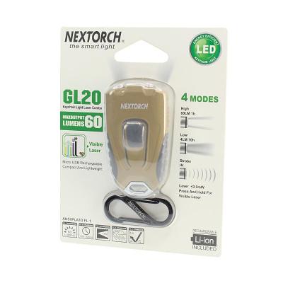 Nextorch Keychain Light Laser: Khaki