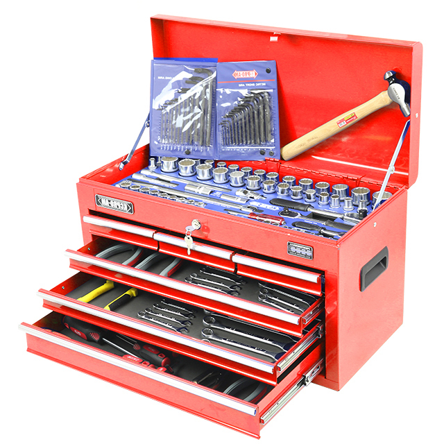 153 Piece Tool Kit iN 3 Drawer Tool Box