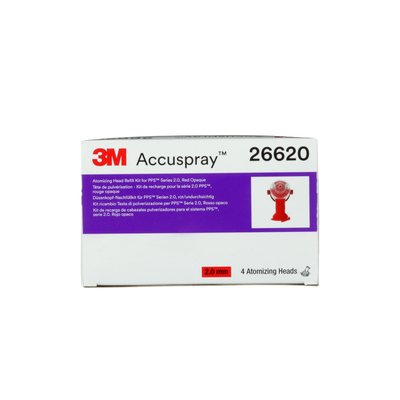 3M Accuspray Atomizing Head Refill Pack for 3M PPS Series 2.0 red 2.0 mm, 4 nozzle per pack PPS 1