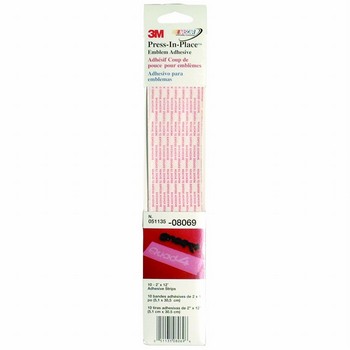 3M Press-In-Place Emblem Adhesive, 2 inch strips