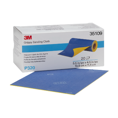 3M Grippy Sanding Cloth Roll 140mm x 114mm Sheets