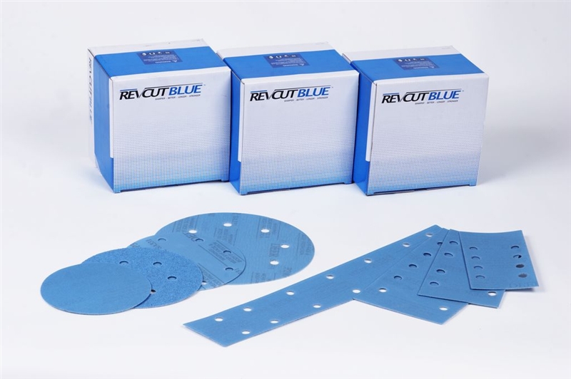 Revcut Blue Velcro Sanding discs 150MM 7H
