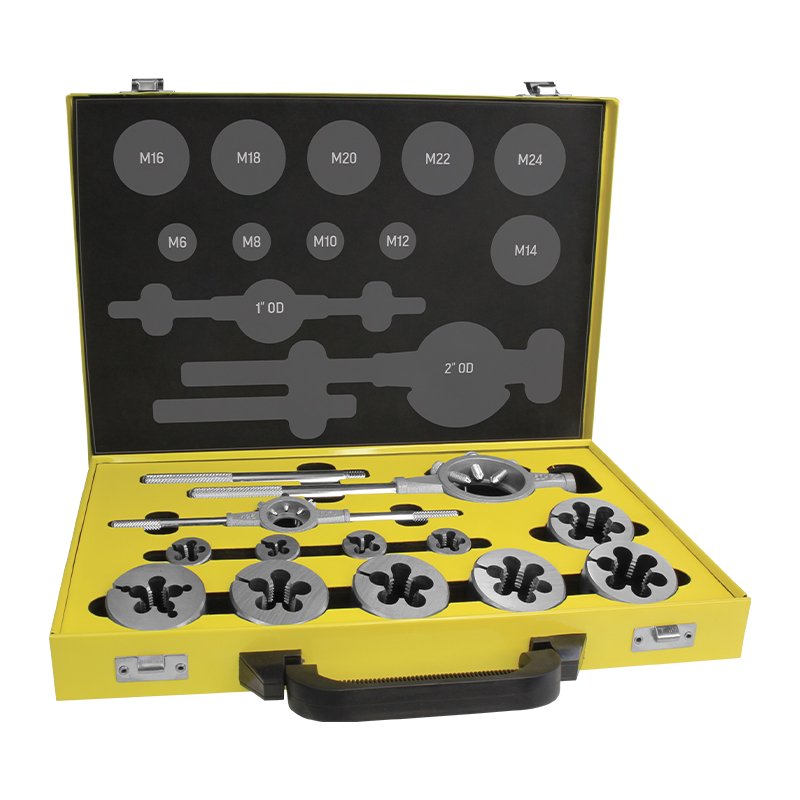 Alpha Tap Set Metric Coarse HSS M6-M24 | 22 Piece - Metal Box