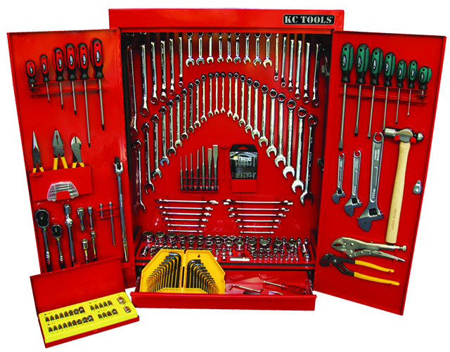 248 Piece Tool Kit In Wall Cabinet
