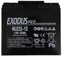 Cranking Battery 12V-22Ah Exodus Professional Battery