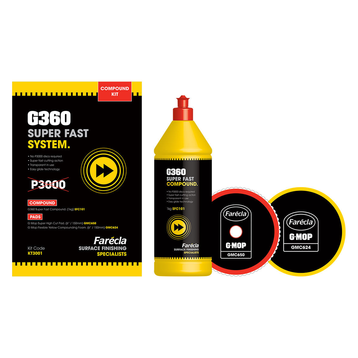 Farecla G360 Super Fast System Compound Kit