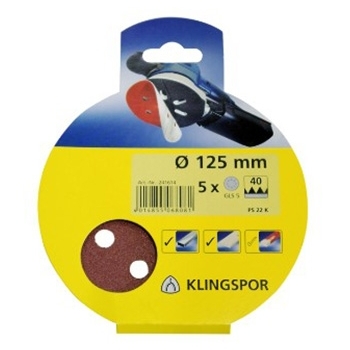 Klingspor Abrasives Self-Fastening Disc 125MM Or 150MM PS22K DIY 
