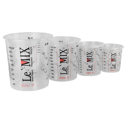 Le'Mix Paint Mixing Cups 650ml