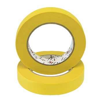 Le'Mix Masking Tape - Yellow Water Proof 18MM-24MM-36MM-48MM