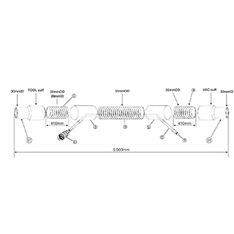 Velocity Integrated Air/Dust Hose Complete 5m - 10m - 15M