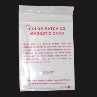 Magnetic Painters Colour Matching Card