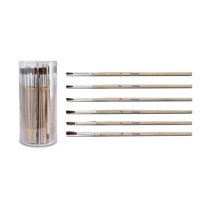 Touch-Up Brushes Sizes 1-6 Cylinder 144 Brushes