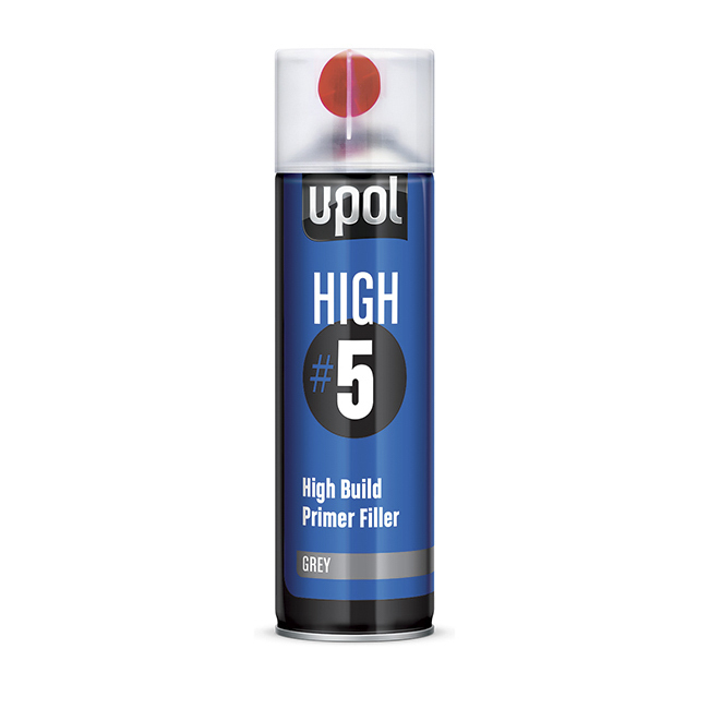 U-POL High Build Primer 450ml Aerosol High 5 Grey