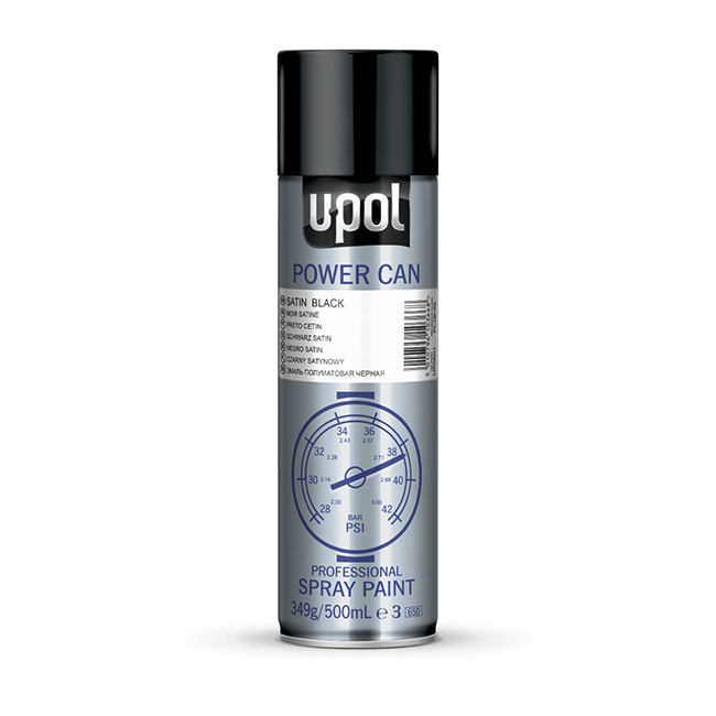 U-Pol Satin Black Power Can Satin Black 500ml