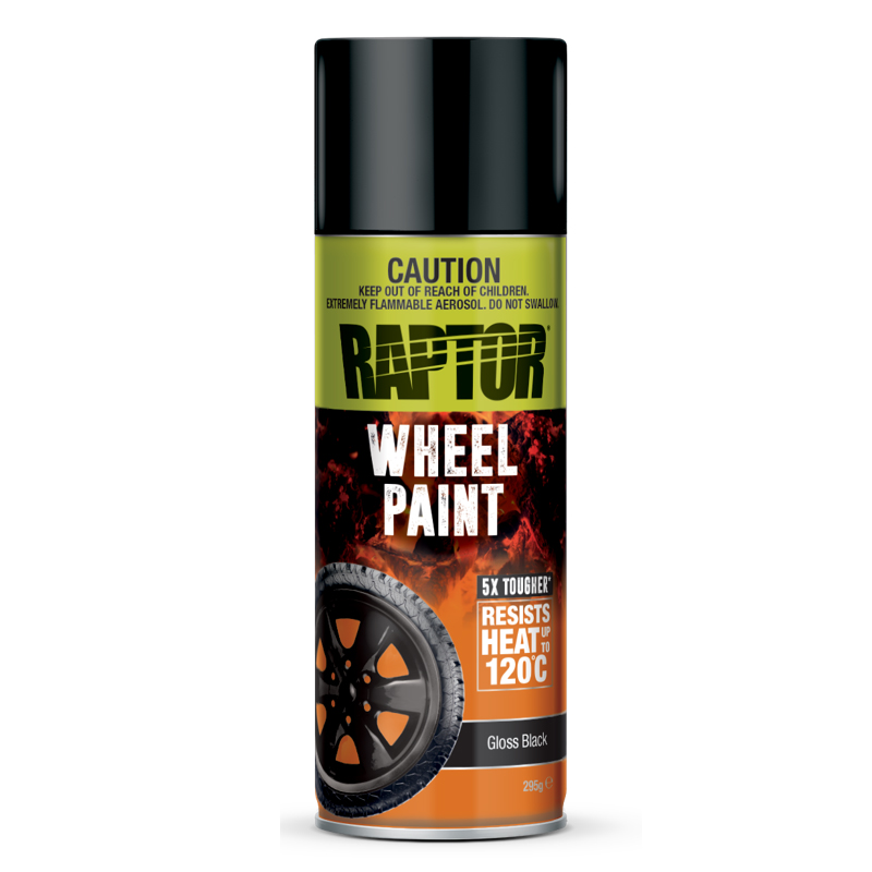 Upol RAPTOR High Temp Wheel Paint Gloss Black Aerosol