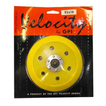 Velocity Backing Pad Velcro 7 hole 150mm D/E
