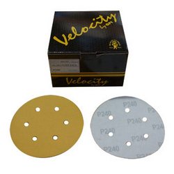 Velocity Velcro Disc 150MM 6 HOLES (40grit - 800grit)