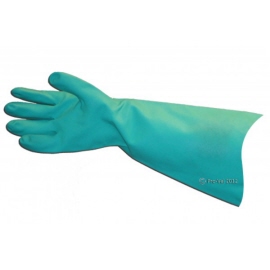Bastion Nitrile 460 Elbow Length Unlined Glove - Green Large