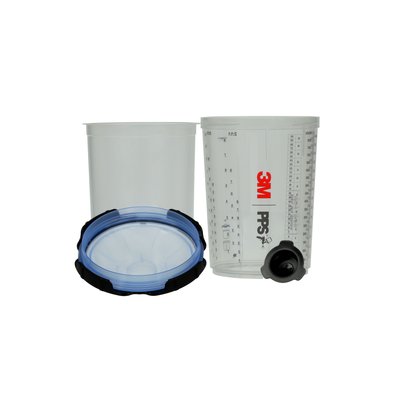 3M PPS Series 2.0 Spray Cup System Kit Large (850 mL), 125u Micron Filter