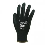 MILAN™ Black Nylon Gloves - Black Sandy Foam Nitrile Coating sold 12pac