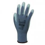 Messina - Grey Nylon Glove Polyurethane Coating sold 12 pac
