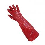 PVC Red Gloves - 45cm Length