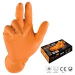 Grippaz Black Or Orange Nitrile Gloves Box of 50 (Large - XL)